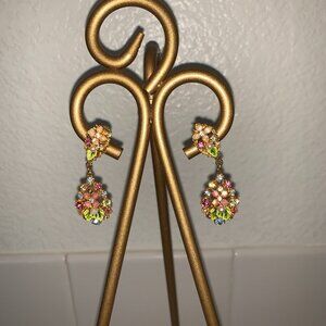 Vintage 1920's Multi Stone Earrings